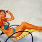 Rep. Gil Elvgren 24x36 in. stretched Oil Painting Canvas Art Wall Decor modern003