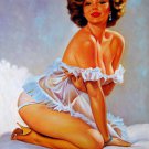 Rep. Gil Elvgren 24x36 in. stretched Oil Painting Canvas Art Wall Decor modern008