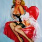 Rep. Gil Elvgren 24x36 in. stretched Oil Painting Canvas Art Wall Decor modern011