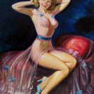 Rep. Gil Elvgren 24x36 in. stretched Oil Painting Canvas Art Wall Decor modern018