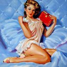 Rep. Gil Elvgren 24x36 in. stretched Oil Painting Canvas Art Wall Decor modern27D