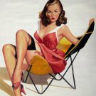 Rep. Gil Elvgren 24x36 in. stretched Oil Painting Canvas Art Wall Decor modern28D