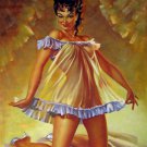 Rep. Gil Elvgren 24x36 in. stretched Oil Painting Canvas Art Wall Decor modern29D