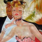 Rep. Jean Gabriel Domergue 24x36 in. stretched Oil Painting Canvas Art Wall Decor modern10D