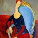 Rep. Amedeo Modigliani 24x36 in. stretched Oil Painting Canvas Art Wall Decor modern03D
