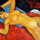 Rep. Amedeo Modigliani 24x36 in. stretched Oil Painting Canvas Art Wall Decor modern08D
