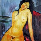 Rep. Amedeo Modigliani 24x36 in. stretched Oil Painting Canvas Art Wall Decor modern09D