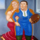 Rep. Fernando Botero 24x36 in. stretched Oil Painting Canvas Art Wall Decor modern207