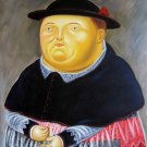 Rep. Fernando Botero 24x36 in. stretched Oil Painting Canvas Art Wall Decor modern228