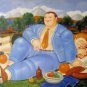 Rep. Fernando Botero 24x36 in. stretched Oil Painting Canvas Art Wall Decor modern33D
