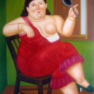 Rep. Fernando Botero 24x36 in. stretched Oil Painting Canvas Art Wall Decor modern46D