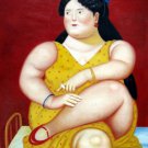 Rep. Fernando Botero 24x36 in. stretched Oil Painting Canvas Art Wall Decor modern48D