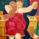 Rep. Fernando Botero 24x36 in. stretched Oil Painting Canvas Art Wall Decor modern49D