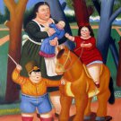 Rep. Fernando Botero 24x36 in. stretched Oil Painting Canvas Art Wall Decor modern52D