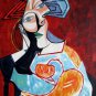 Rep. Pablo Picasso 24x36 in. stretched Oil Painting Canvas Art Wall Decor modern208