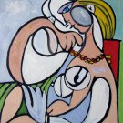 Rep. Pablo Picasso 24x36 in. stretched Oil Painting Canvas Art Wall Decor modern15D