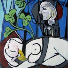 Rep. Pablo Picasso 24x36 in. stretched Oil Painting Canvas Art Wall Decor modern17D