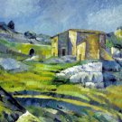 Rep. Paul Cezanne 24x36 in. stretched Oil Painting Canvas Art Wall Decor modern009