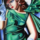 Rep. Tamara De Lempicka 24x36 in. stretched Oil Painting Canvas Art Wall Decor modern206