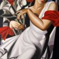 Rep. Tamara De Lempicka 24x36 in. stretched Oil Painting Canvas Art Wall Decor modern09D