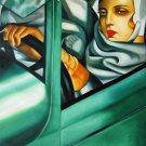 Rep. Tamara De Lempicka 24x36 in. stretched Oil Painting Canvas Art Wall Decor modern10D