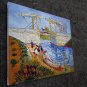Rep. Vencent Van Gogh 24x36 in. stretched Oil Painting Canvas Art Wall Decor modern06D