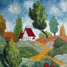 Rep. Vencent Van Gogh 24x36 in. stretched Oil Painting Canvas Art Wall Decor modern21D
