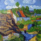 Rep. Vencent Van Gogh 24x36 in. stretched Oil Painting Canvas Art Wall Decor modern23D