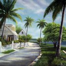 Yacht 24x36 in. stretched Oil Painting Canvas Art Wall Decor modern007