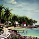 Yacht 24x36 in. stretched Oil Painting Canvas Art Wall Decor modern010