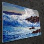 Seawave 24x36 in. stretched Oil Painting Canvas Art Wall Decor modern16D
