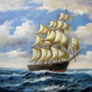 Tall ship sailing 24x36 in. stretched Oil Painting Canvas Art Wall Decor modern108 Tall ship sailing 24x36 in. stretched Oil Painting Canvas Art Wall Decor modern108