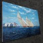 Tall ship sailing 24x36 in. stretched Oil Painting Canvas Art Wall Decor modern10D