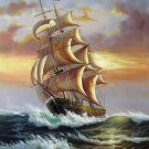Tall ship sailing 24x36 in. stretched Oil Painting Canvas Art Wall Decor modern112 Tall ship sailing 24x36 in. stretched Oil Painting Canvas Art Wall Decor modern112