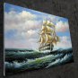 Tall ship sailing 24x36 in. stretched Oil Painting Canvas Art Wall Decor modern113