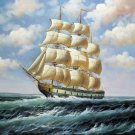 Tall ship sailing 24x36 in. stretched Oil Painting Canvas Art Wall Decor modern115 Tall ship sailing 24x36 in. stretched Oil Painting Canvas Art Wall Decor modern115