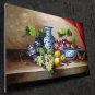 Fruit and china 24x36 in. stretched Oil Painting Canvas Art Wall Decor modern003