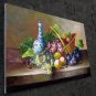 Fruit and china 24x36 in. stretched Oil Painting Canvas Art Wall Decor modern004