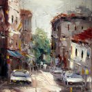 Street 24x36 in. stretched Oil Painting Canvas Art Wall Decor modern105