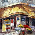 Street 24x36 in. stretched Oil Painting Canvas Art Wall Decor modern117