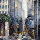 Street 24x36 in. stretched Oil Painting Canvas Art Wall Decor modern129