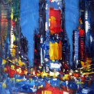 Time Square 24x36 in. stretched Oil Painting Canvas Art Wall Decor modern011 Time Square 24x36 in. stretched Oil Painting Canvas Art Wall Decor modern011
