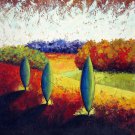 Landscape 24x24 in. stretched Oil Painting Canvas Art Wall Decor modern003