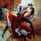 Party 24x24 in. stretched Oil Painting Canvas Art Wall Decor modern03D