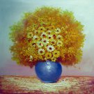 Flower 24x24 in. stretched Oil Painting Canvas Art Wall Decor modern010