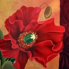 Flower 24x24 in. stretched Oil Painting Canvas Art Wall Decor modern016