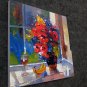 Still life flower 24x24 in. stretched Oil Painting Canvas Art Wall Decor modern102