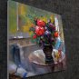 Still life flower 24x24 in. stretched Oil Painting Canvas Art Wall Decor modern104
