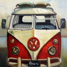Bus 20x28 in. stretched Oil Painting Canvas Art Wall Decor modern03D