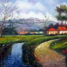Country and house 20x28 in. stretched Oil Painting Canvas Art Wall Decor modern003 Country and house 20x28 in. stretched Oil Painting Canvas Art Wall Decor modern003